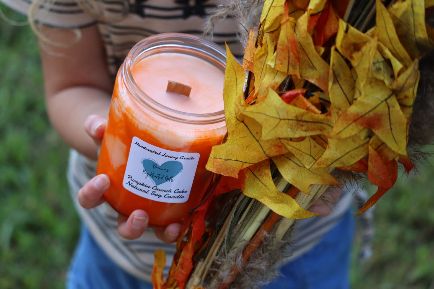 Pumpkin Pie Handcrafted Marble Luxury Soy Candle