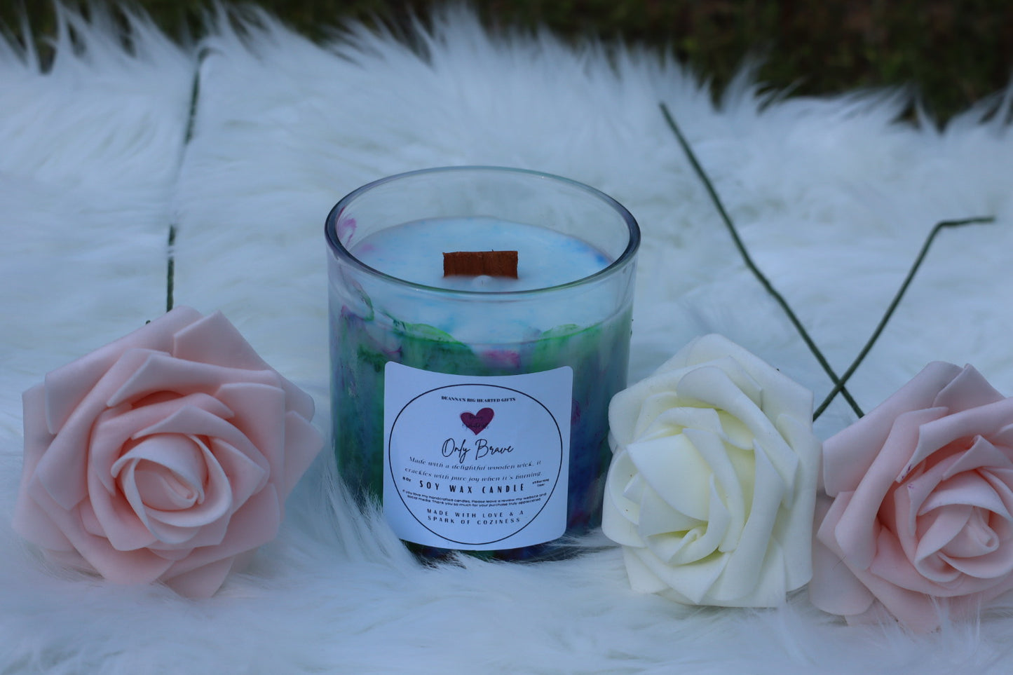 Only Brave Luxury Marble Handcrafted Soy Candle