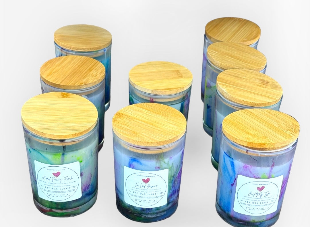 Honey My Roses Marble Luxury Handcrafted Soy Candle