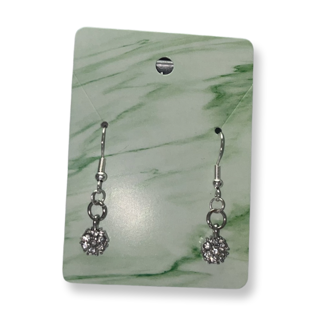 Silver Diamonds Earrings