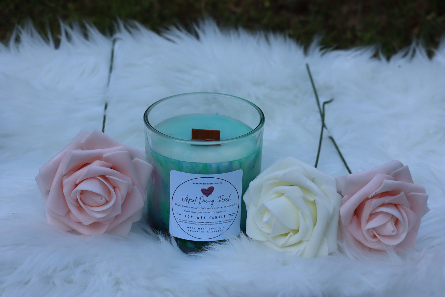 April Downey Fresh Luxury Marble Handcrafted Soy Candle