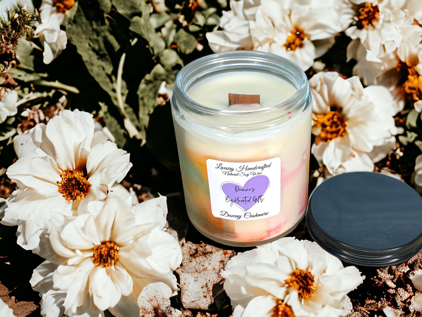 Downey Cashmere Marble Luxury Handcrafted Soy Candle