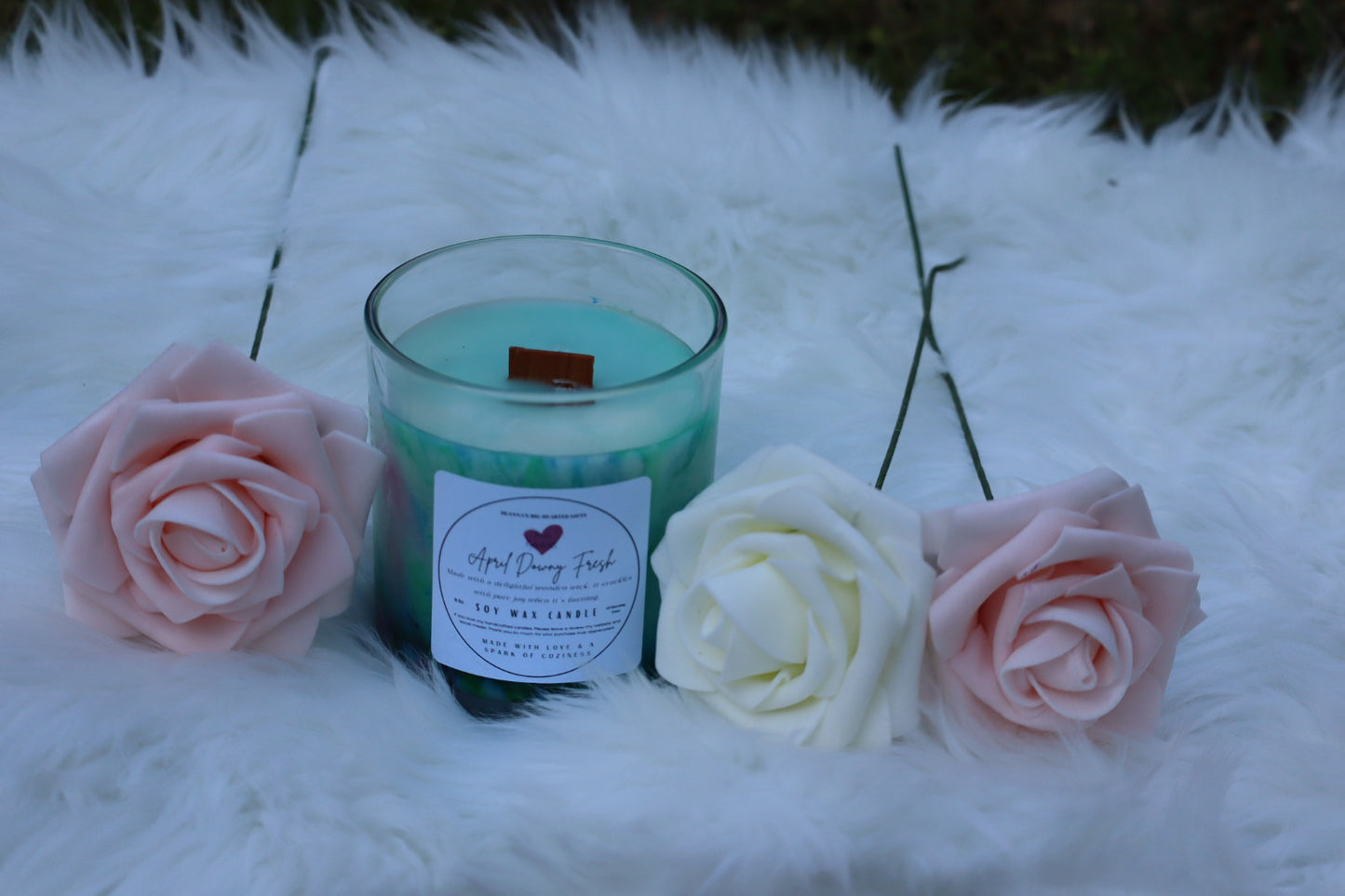 April Downey Fresh Luxury Marble Handcrafted Soy Candle