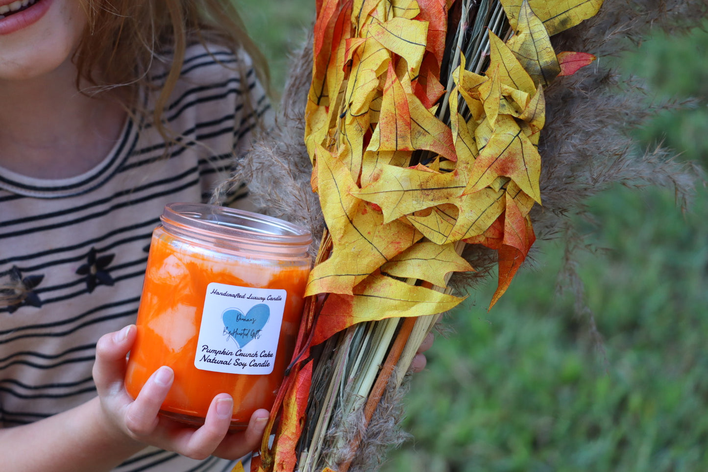 Pumpkin Pie Handcrafted Marble Luxury Soy Candle