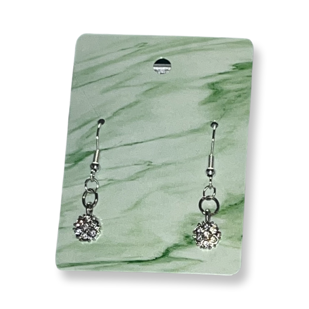 Silver Diamonds Earrings