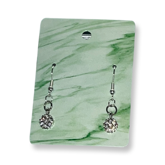 Silver Diamonds Earrings