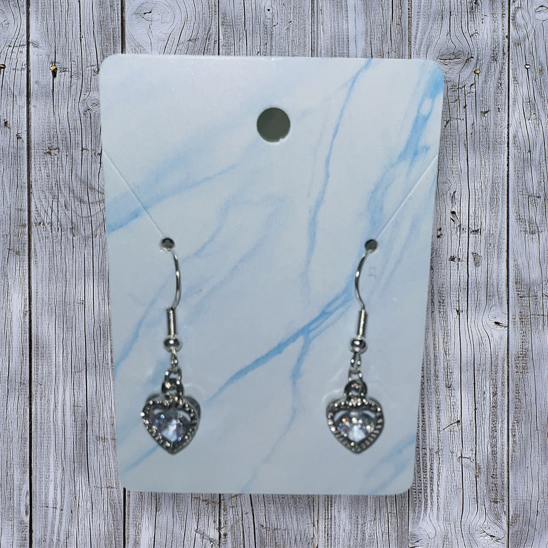 Silver Heart Earrings