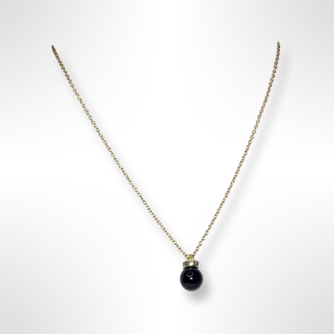 Black Pearl Necklace