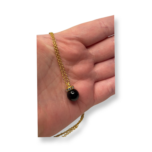 Black Pearl Necklace