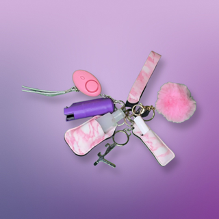 Pink Self-Defense Keychain