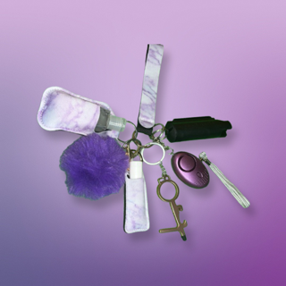Purple Self-Defense Keychain